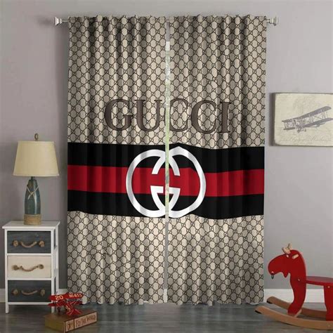 gucci curtains fake|gucci rug for living room.